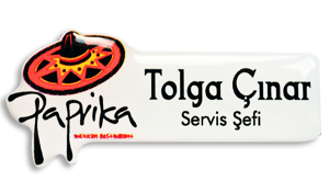 Resntaurant, Cafe, Bar, Pastane Yaka Kartı, İsimliği