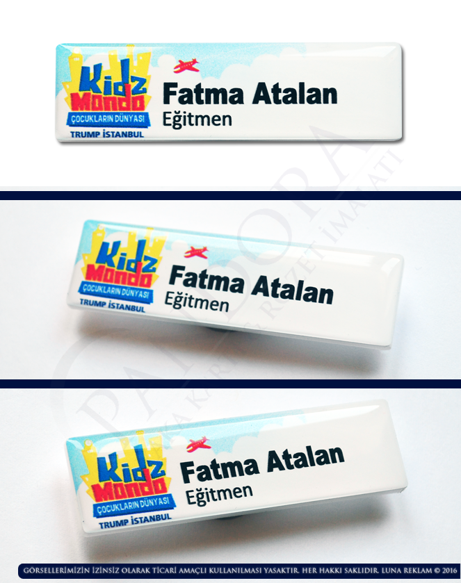 Eğitmen Öğretmen Akademisyen Yaka Kartları