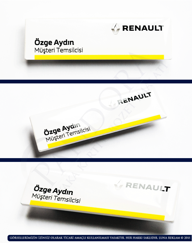 Renault Yaka Kartları Yaka İsimliği
